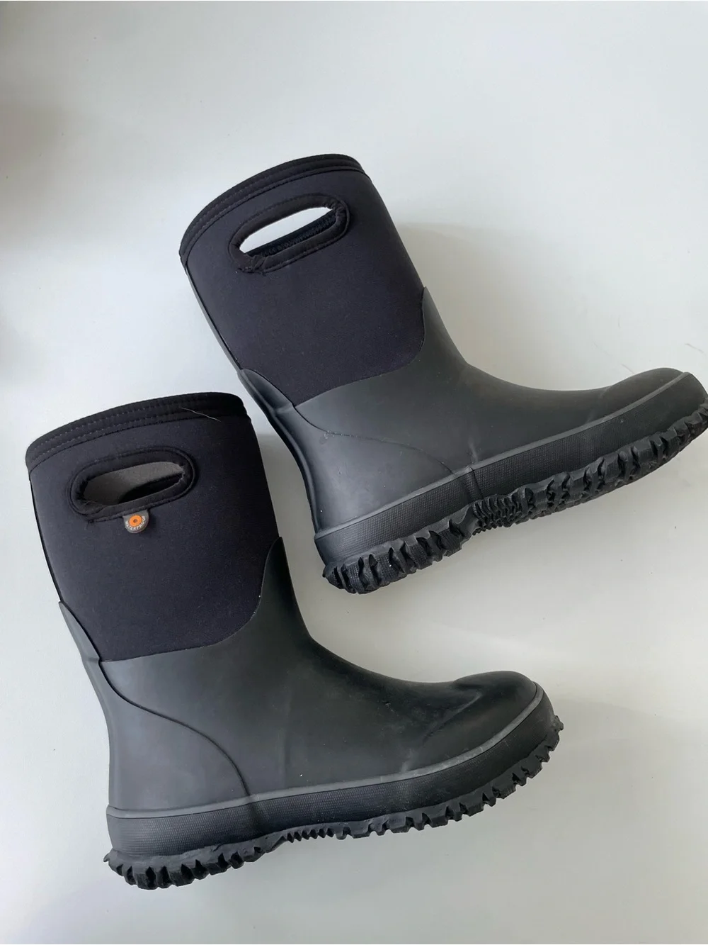 Bogs K Grasp Black Insulated Rain Boots Winter Boots Big Kid 3 Outdoors Gorpcore